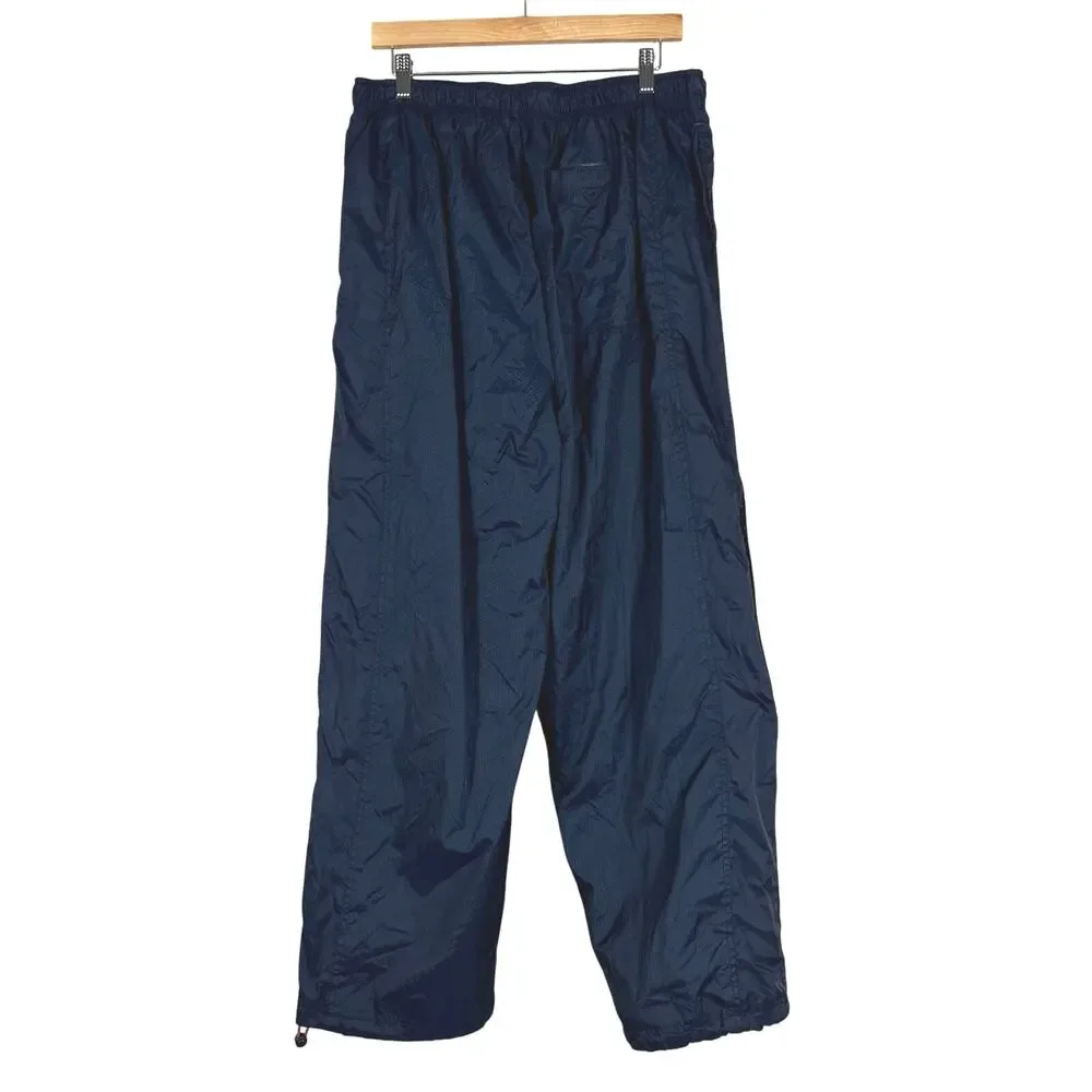 Vintage 1990s Nike Windbreaker Pants Mens L Blue Sporty Techwear Gorpcore Retro - Picture 4 of 6